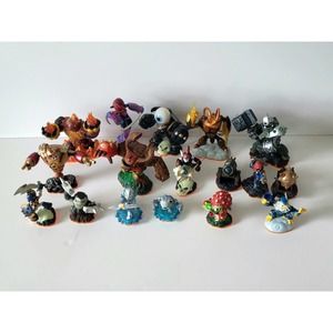 Skylanders Giants Lot Of 17 Chop Chop Crusher Hot Head Eye-Brawl Ninjini Bouncer